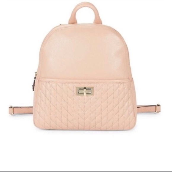 Karl Lagerfeld Quilted Paris
Backpack in Pink/Bisque - Picture 2 of 7